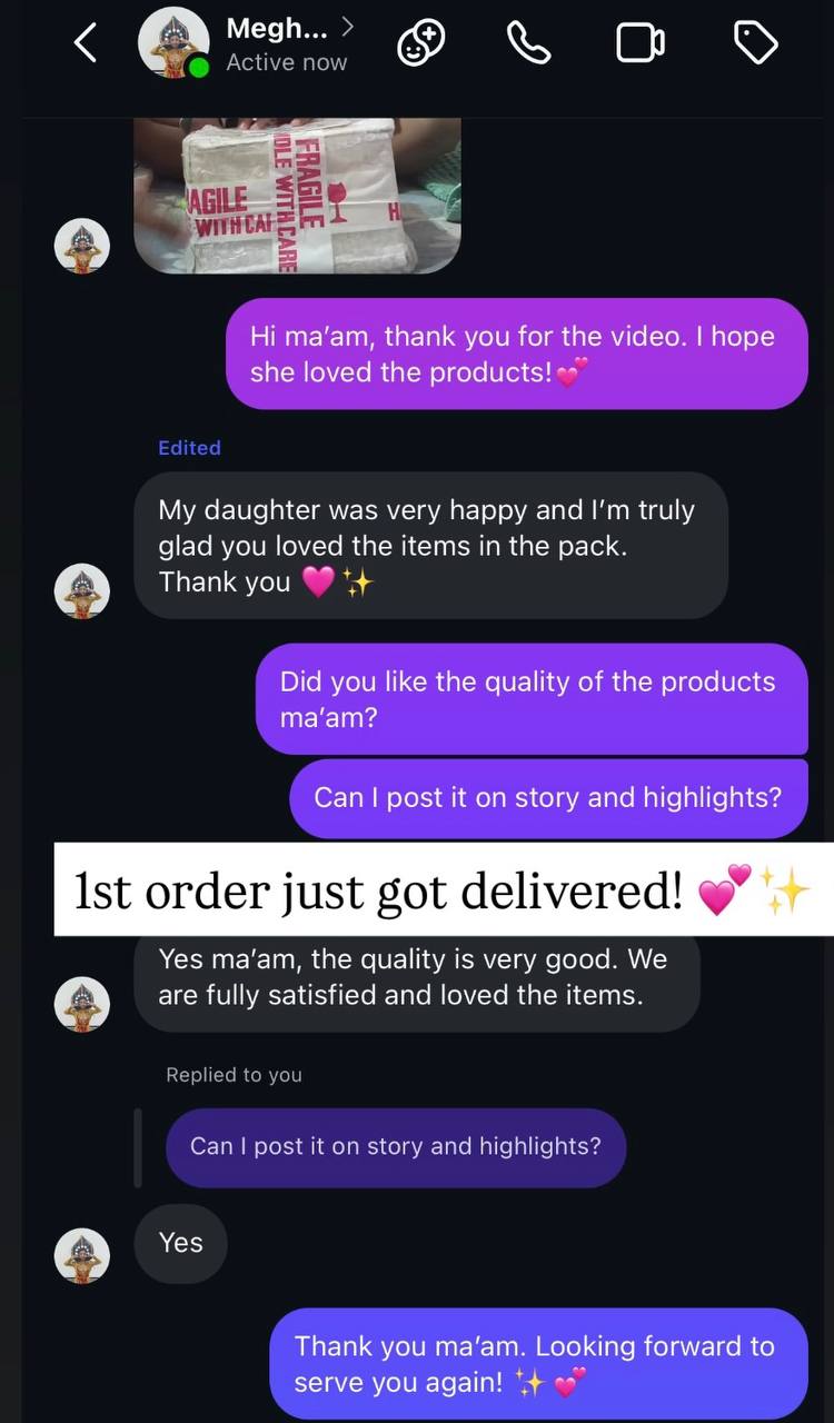 Customer testimonial 1